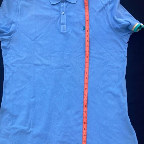 Burberry Brit Men’s Sky Blue Short Sleeve Polo 100% Cotton Embroidered Logo XXL - Picture 13 of 17
